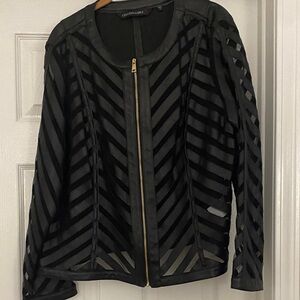 Chic Black Sheer Jacket